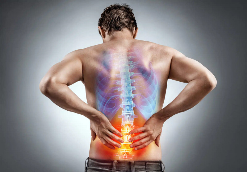 Weakness in the muscles is linked to ultrasound and the spine.